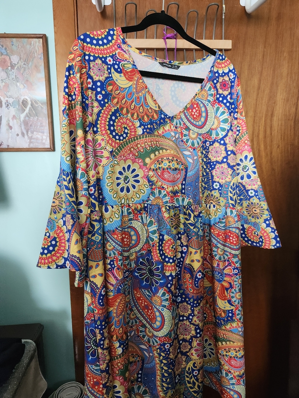 Women's NORACORA XL Paisley Print Dress.